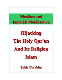 Hijacking The Holy Qur`an And Its Religion Islam