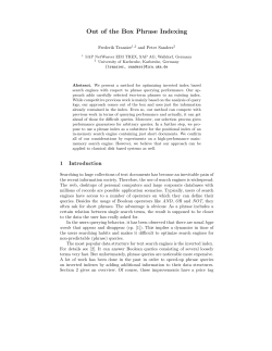 Out of the Box Phrase Indexing