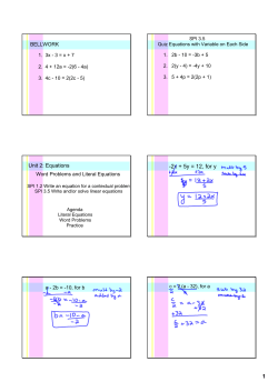 1 2x + 5y = 12, for y