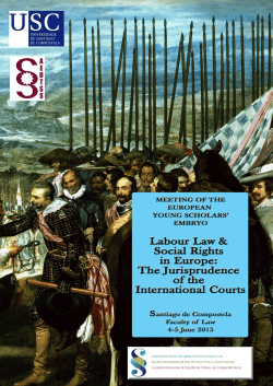 Meeting of the European Young Scholars` Embryo Labour Law