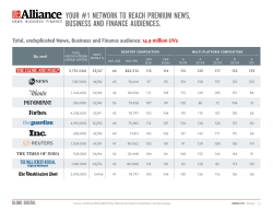 Globe Alliance audience information