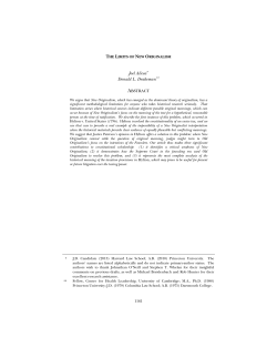The Limits of New Originalism - Penn Law: Legal Scholarship