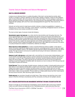 Seizure Disorders and Seizure Management