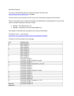 Developmental Math Guide to Using Interact Math