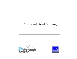 Financial Goal Setting (NYMC and HCCI)