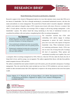 Board Monitoring of Executives and Incentive Alignment