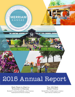 2015 Annual Report - Merriam Visitors Bureau
