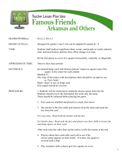 Famous People with Arkansas Connections