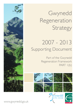 Gwynedd Regeneration Strategy 2007 - 2013