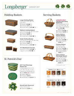 St. Patrick`s Day Serving Baskets Holding Baskets