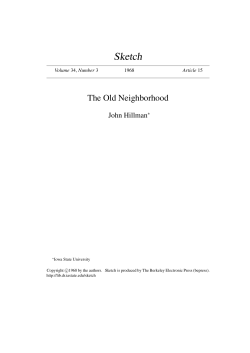 The Old Neighborhood - Iowa State University Digital Repository