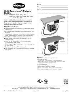 Cold Swanstone&reg; Shelves Built-In