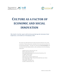 culture as a factor of economic and social