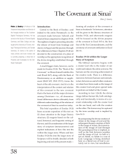 38 The Covenant at Sinai1