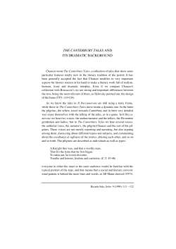 the canterbury tales and its dramatic background