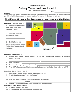 Grades 4 - 12  - Louisiana State Museum