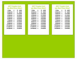 2017 Cookie Program Lanyards Price Sheet