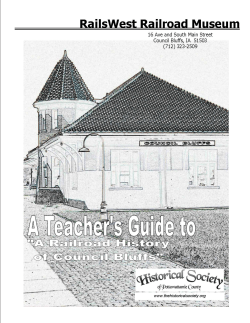 "A Railroad History of Council Bluffs" program materials