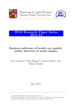 IFAS Research Paper Series 2011-54