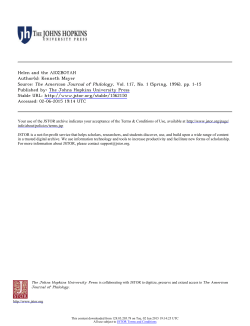 Helen and the &Lambda;&Iota;&Omicron;&Sigma;&Beta;&Omicron;&Upsilon;&Lambda;&Eta; Author(s): Kenneth Mayer Source: The