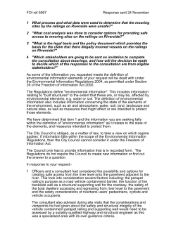 FOI ref 5067 Response sent 24 November 1 What process and what