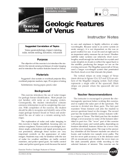 Geologic Features of Venus