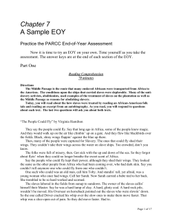 Chapter 7 A Sample EOY