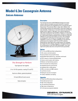 Model 6.3m Cassegrain Antenna