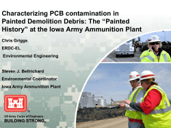 Characterizing PCB contamination in Painted