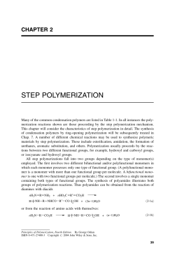 STEP POLYMERIZATION