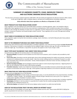 summary of the finalized regulations