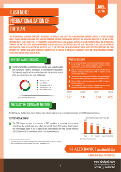 THE YUAN INTERNATIONALIZATION OF FLASH NOTE: