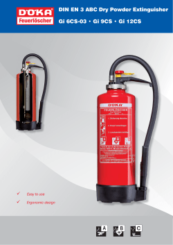 DIN EN 3 ABC Dry Powder Extinguisher Gi 6CS