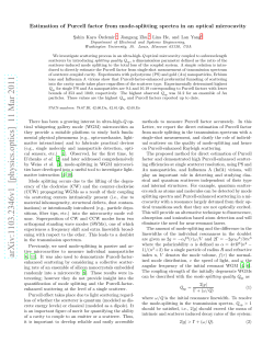 Estimation of Purcell factor from mode