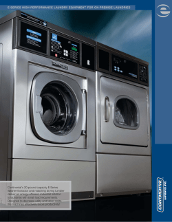 Continental`s 20-pound capacity E-Series Washer