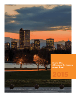 Denver Office of Economic Development Annual Report