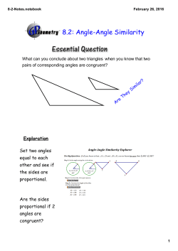 8.2: Angle-Angle Similarity