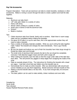 Pop Tab Bracelet Instructions