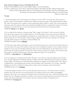 Collegiate Novice 3 - Packet 08