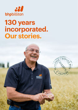 130 years incorporated. Our stories.