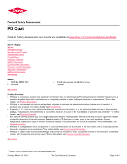 PD Quat - The DOW Chemical Company
