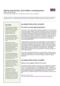 Ageing populations and hidden unemployment