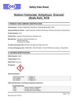 Sodium Carbonate, Anhydrous, Granular (Soda Ash), ACS