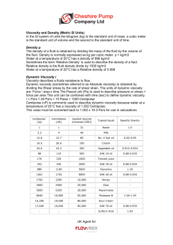 Metric SI Units - Cheshire Pump Company Website