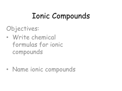 Ionic Compounds