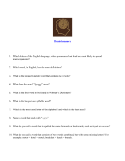 Brainteasers for June 201 MicroBytes
