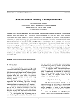 Characterization and modelling of a lime production kiln