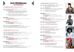 das programm - Africa Festival