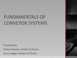 fundamentals of conveyor belts