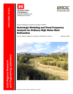 Hydrologic Modeling and Flood Frequency Analysis